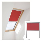 Roleta zaciemniająca okno Fakro Velux Rooflite Optilight 66x118 czerwona