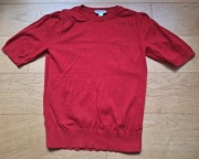 Elegancki, czerwony sweter marki L.K. Bennet, model Celia, r. XS