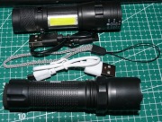 Kieszonkowa Latarka UV + Latarka Led (światło białe) - zestaw 2 sztuki