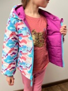 Kurtka ocieplana dwustronna na jesień zimę i wiosnę 104–110 cm Wanabee