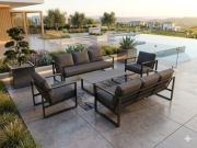 Zestaw Vonge dwie sofy, dwa fotele stolik.