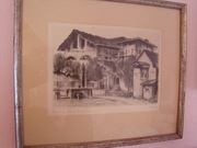 Grafika w ramce 29x25 cm.