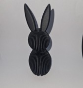 Dekoracja Zając mały 12cm CZARNY na Wielkanoc