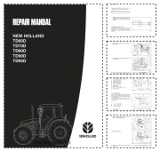 New Holland TD60D TD70D TD80D TD90D TD95D Repair Manual serwisowa