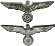 Oficerski Wehrmacht (Heer) Adler do czapki garnizonowej Schirmmütze 