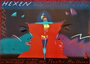 HEXEN, oryginalny polski plakat, Roman Kalarus, 1991