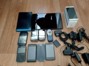 Zestaw telefonów tabletów ladowarek baterii 