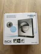 NOWA Nierdzewna kratka wentylacyjna z daszkiem klapą zwrotną Kappa 125 