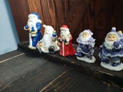 Stare mikołaje ceramiczne Boże Narodzenie