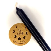 Czarna świeca świeczka do magii rytuałów odnowa