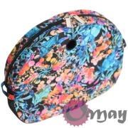 Organizer Obag MOON LIGHT czarny – kwiaty 2 kieszenie | OMAY Handmade