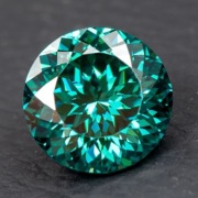 Diament Moissanit Zielony 100FACES! 6,5mm- 1CT VVS1-D