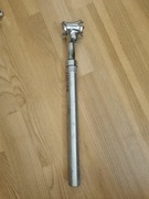 AMORTYZOWANY Wspornik siodła Satori Solo 350/27.2 srebrny, mało używany 