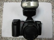 Minolta 7000ii+dwa obiektywy minolta+lampa.aparat obiektywy,lampa -sprawne