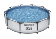 Basen Bestway Steel Pro MAX + filtr + pokrywa + zestaw utrzymania czystości