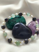 Bransoletka z Kamieniem Księżycowym, Awenturynem i Labradorytem