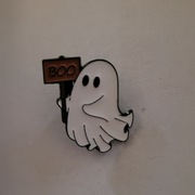 elegancki pin metalowy przypinka Straszny Duch