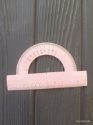 Kątomierz ekierka szkolna linijka ZTS nowa nieużywana oryginalna z PRL