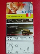 AUSTRIA karty telefoniczne 3 szt.