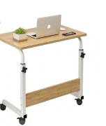 Eleganckie MOBILNE BIURKO REGULOWANE stolik na kółkach stolik POD LAPTOP