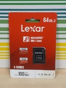 Dwie nowe karty pamięci 64g 2 LEXAR z przejściówką 