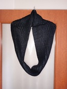 komin szal szalik damski wełniany czarny