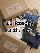 Paczka ciuchów ubrań box zestaw 15 sztuk stan bardzo dobry 