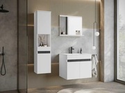 Szafka ŁAZIENKOWA z umywalką ceramiczną 60x45cm WYSOKA JAKOŚĆ NOWA