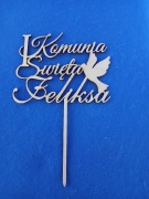 Topper komunia święta z dowolnym imieniem