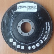 TARCZA LISTKOWA LAMELKA DO SZLIFOWANIA DREWNA METALU 115x22,2 mm P40