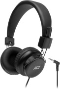 ACT Składane słuchawki z kablem, słuchawki nauszne, wtyczka jack 3,5 mm