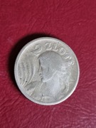 Polska, 2 złote 1924 Żniwiarka II RP, kobieta z kłosami