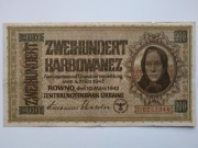 200 karbowanez, Zentralnotenbank Ukraine, 1942