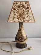 ceramiczna lampa stołowa Kingo Keramik lata 60-70 XXw.