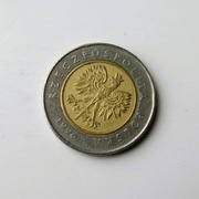 1 #  5 złotych 1996 od 5 zł destrukt od str. orła mniejszy rdzeń