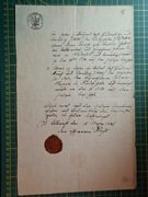 ZAŚWIADCZENIE GDAŃSK ORUNIA DANZIG OHRA NIEDERFELD 1841