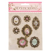 Naklejki 3D metalowe ramki na zdjęcia.