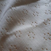 Dzianina jersey ażurowy budyniowy dla dzieci na lato cienki materiał 1m