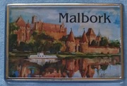 Magnes na lodówkę z Polski -Malbork - Zamek. (75x50)