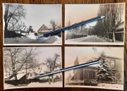 KOŹMIN KOSCHMIN Kościół poklasztorny i domy Zamek Kasyno zima 4 FOTO ~1940