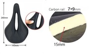 Siodełko Elita One 143mm 117.5g 7x9mm carbon