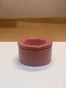 Popielniczka ceramiczna różowa – okrągła, stylowa, do domu i na balkon