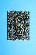 Koziorożec - metalowa zawieszka zodiakalna - unikatowa .
