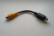 Kabel przejściówka: mini-DIN 4PIN - RCA cinch