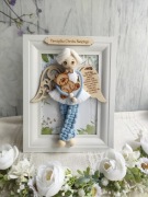 Pamiątka Chrztu Świętego Anioł Stróż dla chłopca 