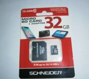 SCHNEIDER MICRO SD CARD + ADAPTER 32 GB