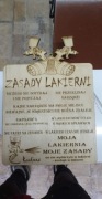 Drewniana Tabliczka - ZASADY LAKIERNI