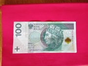 Banknot NBP 100 zł Destrukt -Wada Rok 2018 Seria GF 3620711