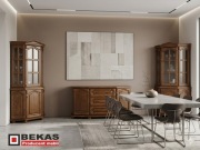 Komoda i Dwie Witryny Zestaw Salon Biuro Dąb Rustikalny BEKAS Producent 