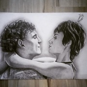 PORTRET "TOKYO & RIO". FORMAT A3 (DOM Z PAPIERU)